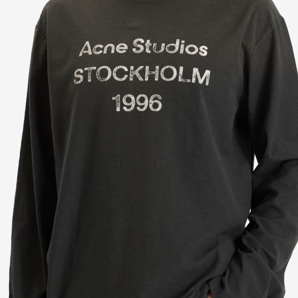 Acne Studios Edden 1996 Logo Long Sleeve T-Shirt