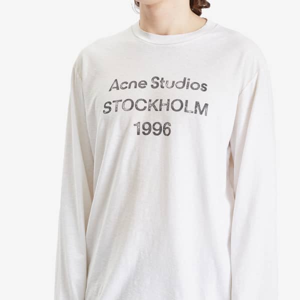 Acne Studios Edden 1996 Logo Long Sleeve T-Shirt