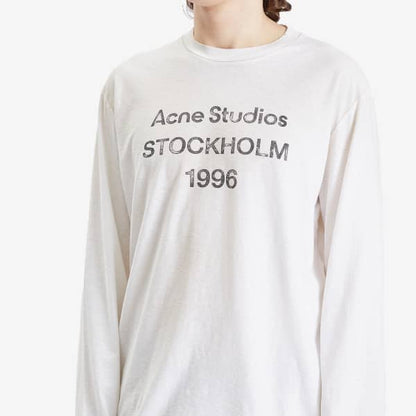 Acne Studios Edden 1996 Logo Long Sleeve T-Shirt