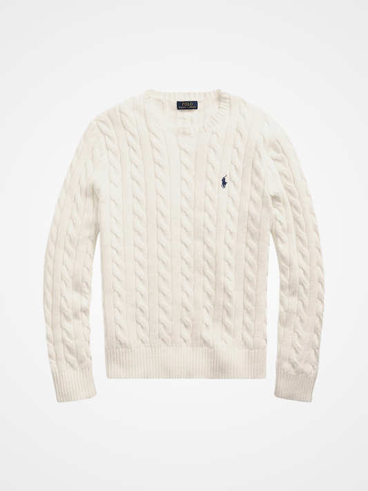 Cable-Knit Cotton Sweater