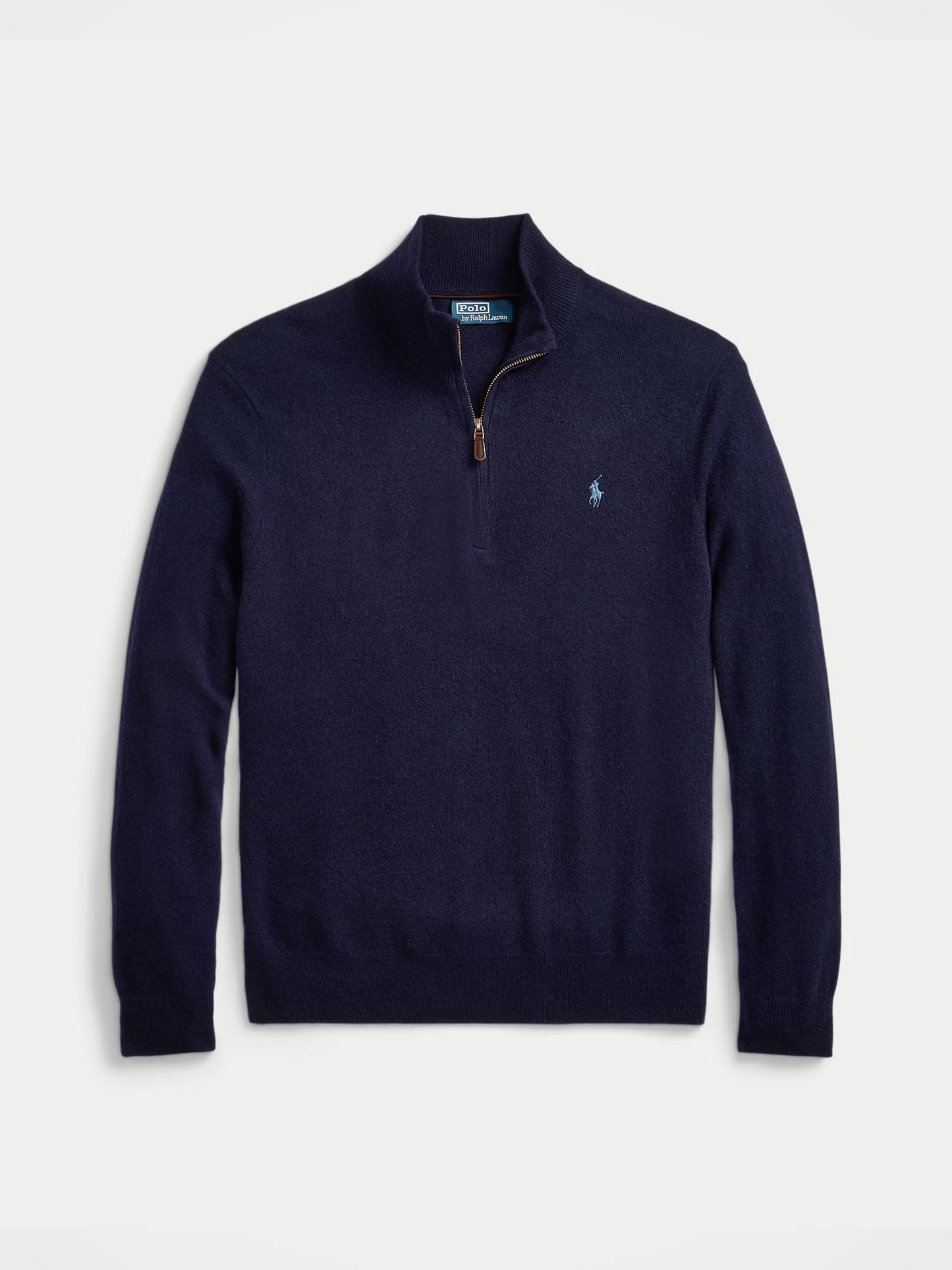 Mesh-Knit Cotton Quarter-Zip Sweater