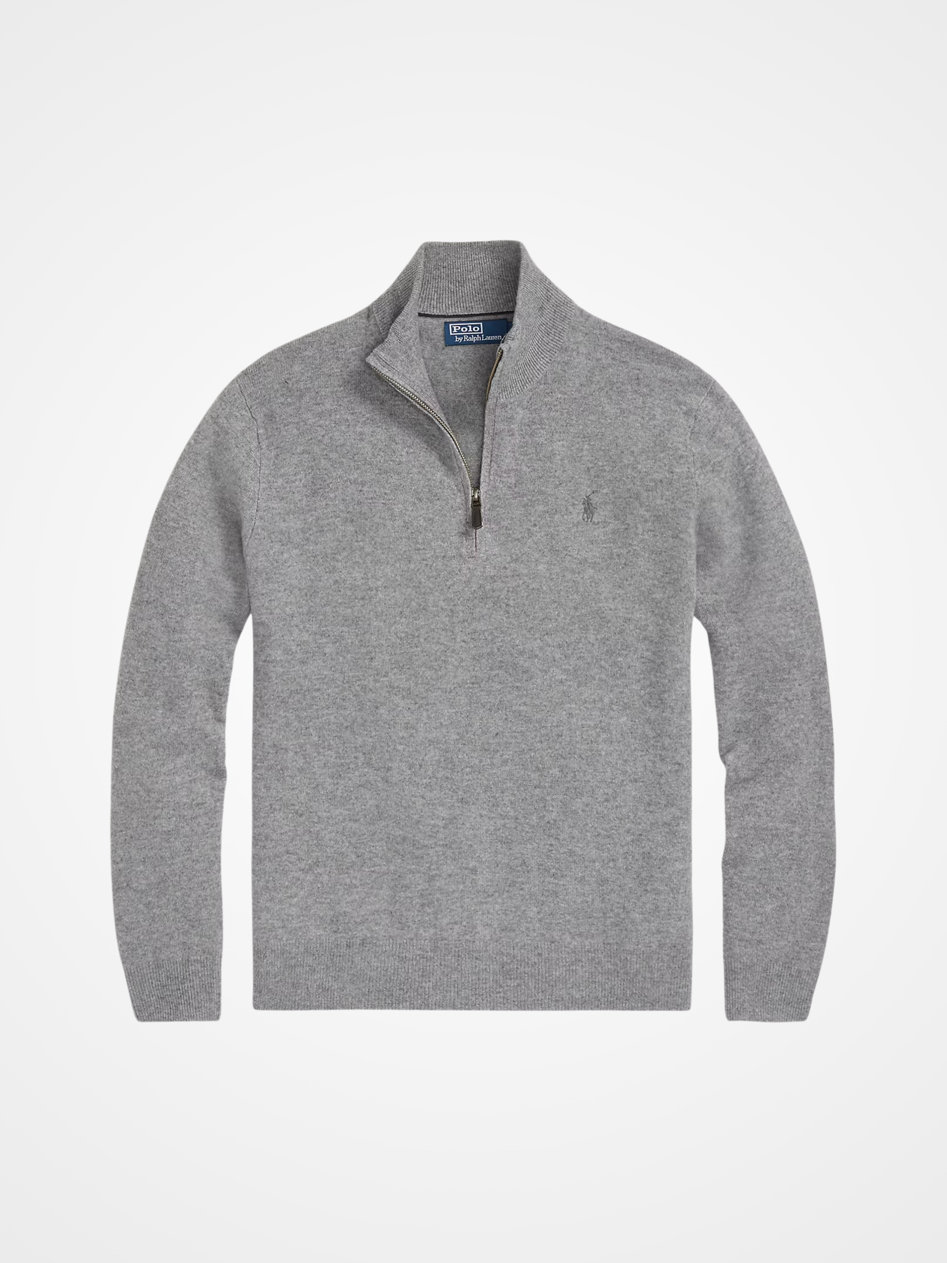 Mesh-Knit Cotton Quarter-Zip Sweater