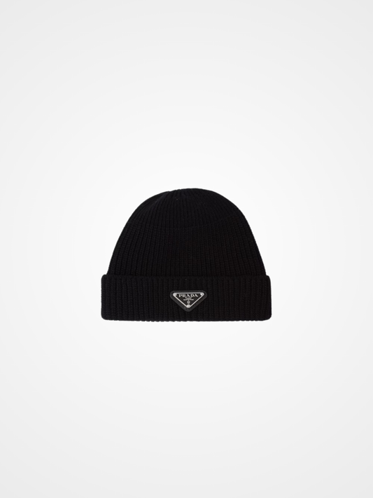 Wool and cashmere beanie