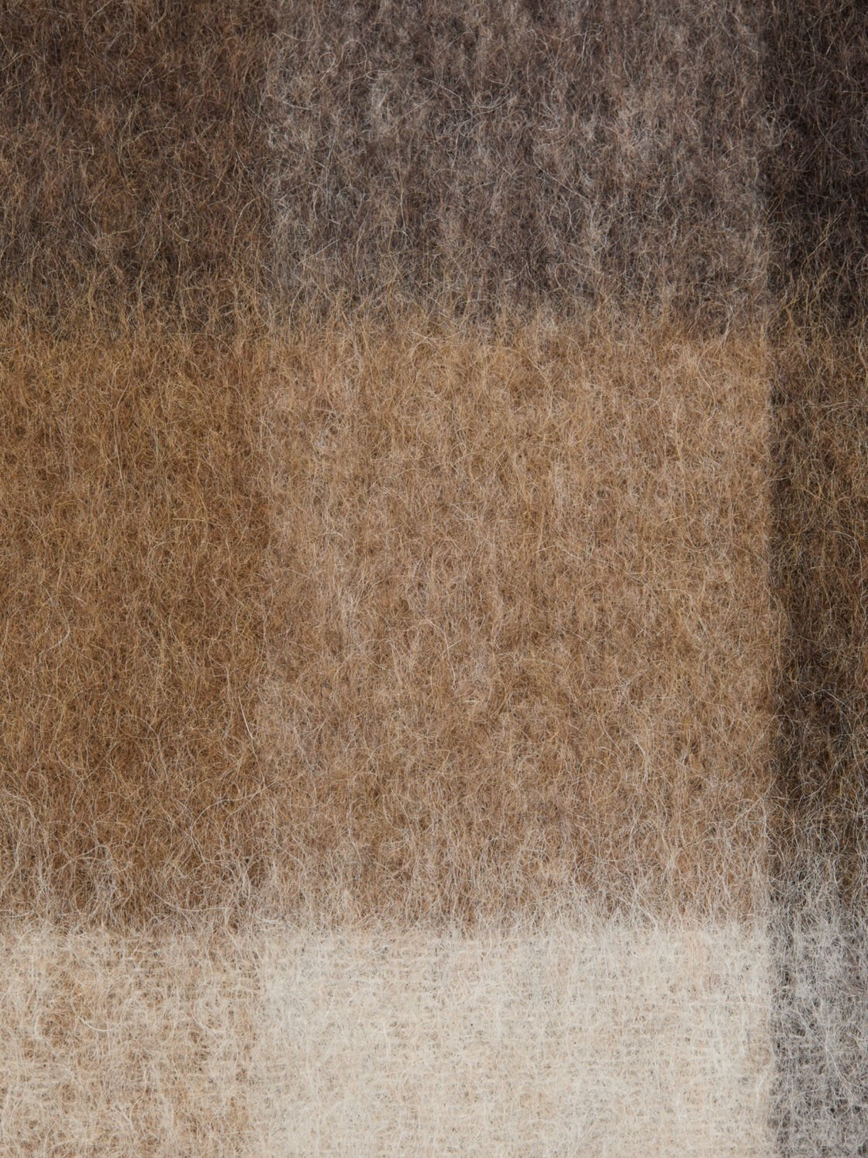 Mohair checked scarf