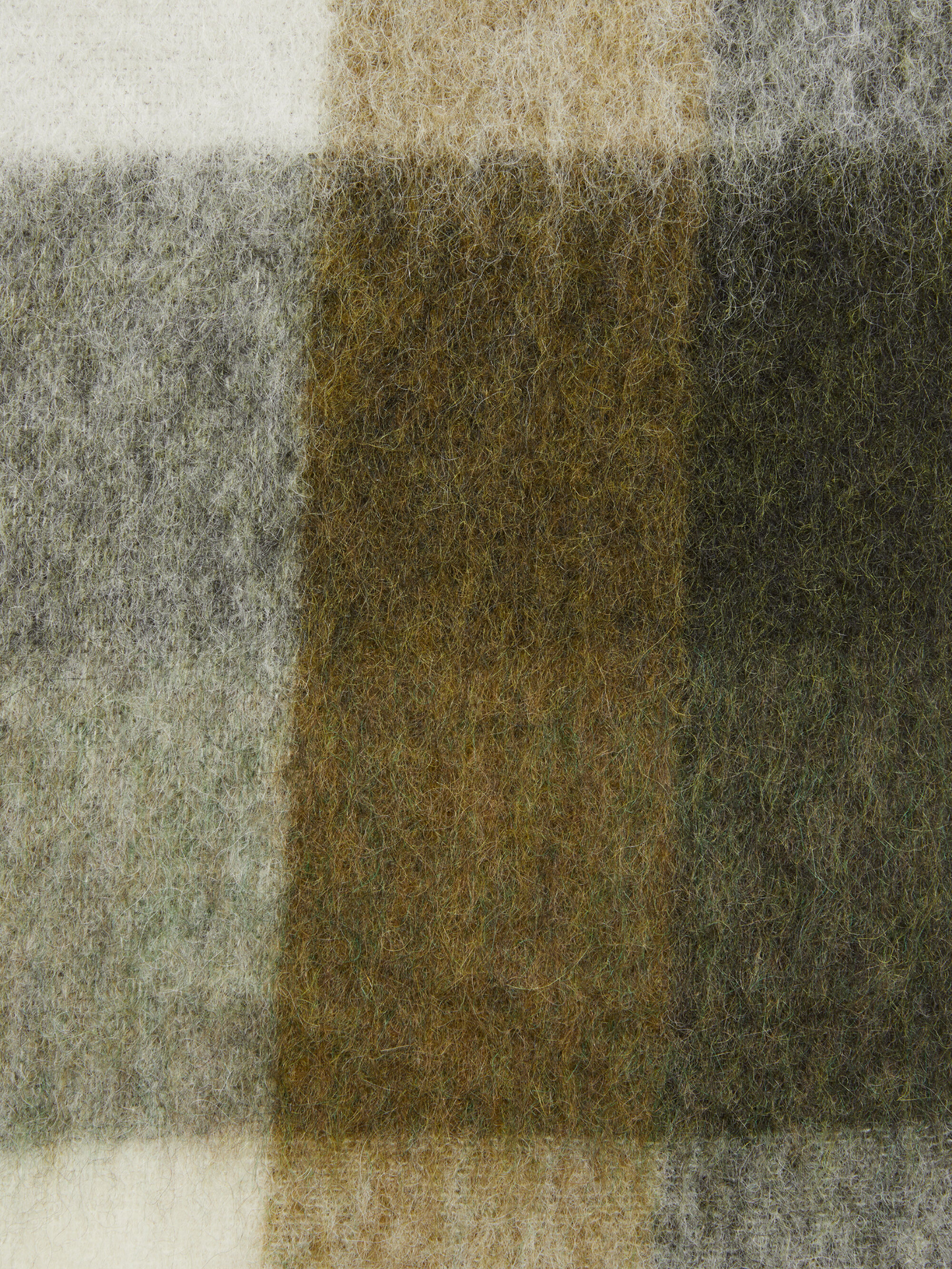 Mohair checked scarf