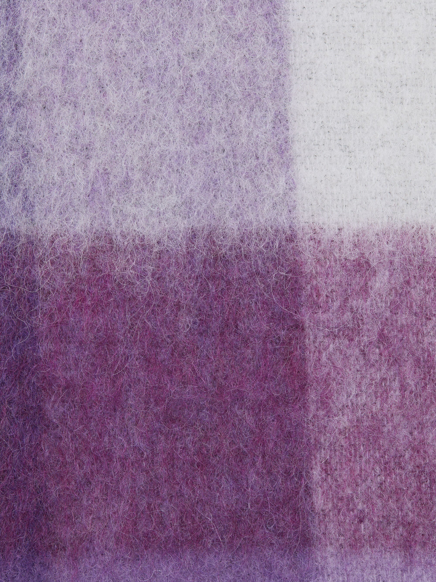 Mohair checked scarf